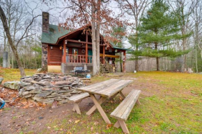 Secluded Cresco Log Cabin with Fire Pit!